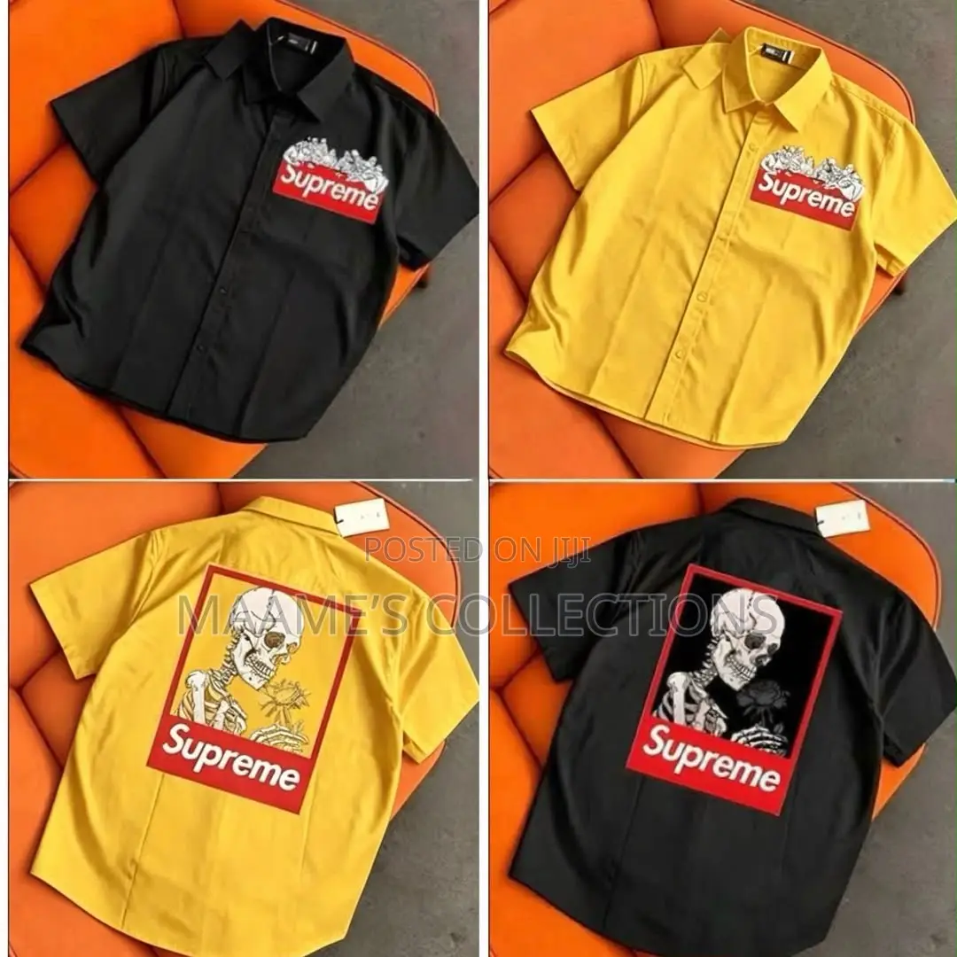 Supreme Graphic Short Sleeve Button-Up Shirt