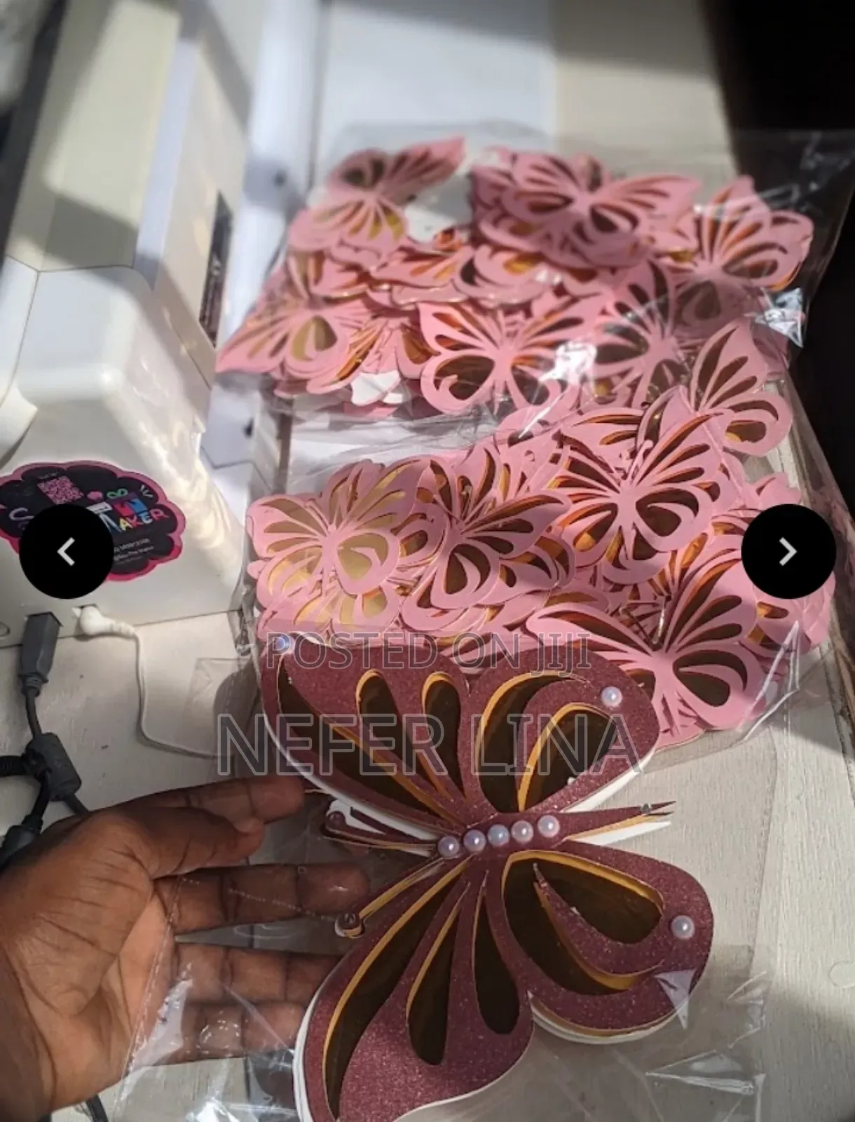 Butterflies and Cut Out Names Symbols for Decorative Purposes