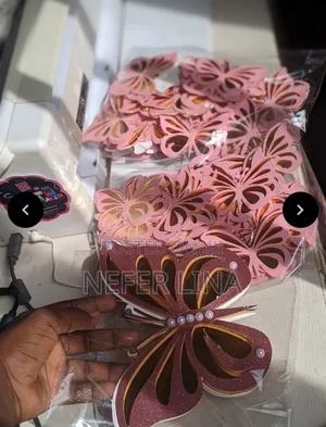 Butterflies and Cut Out Names Symbols for Decorative Purposes