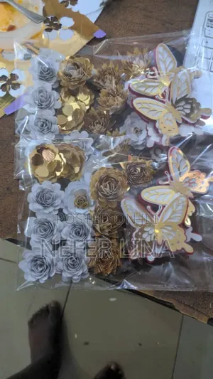 Butterflies and Cut Out Names Symbols for Decorative Purposes