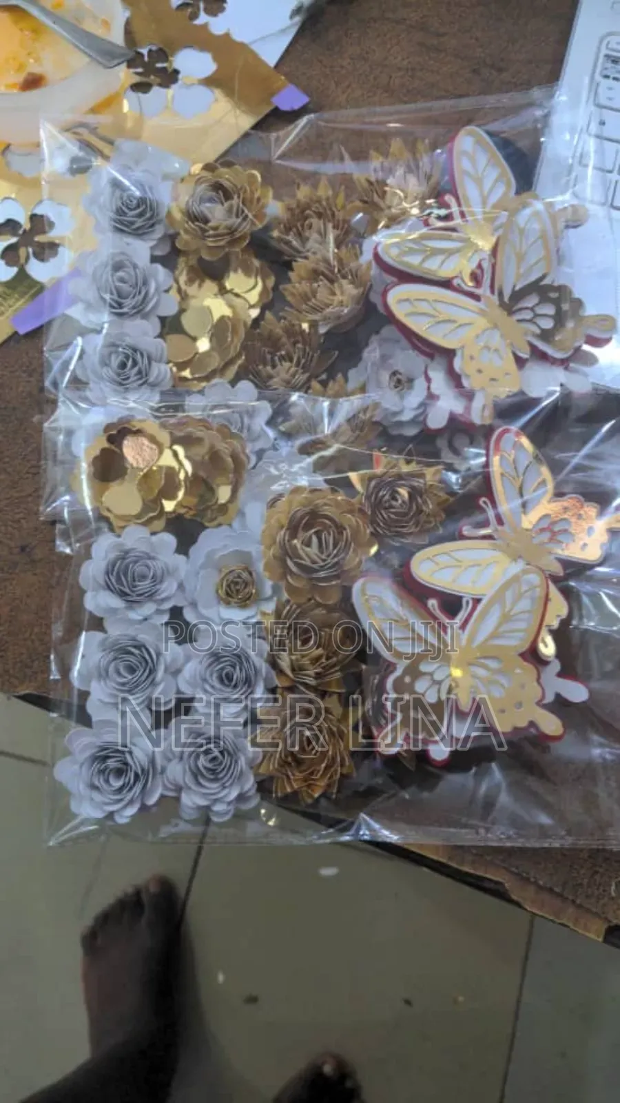 Butterflies and Cut Out Names Symbols for Decorative Purposes