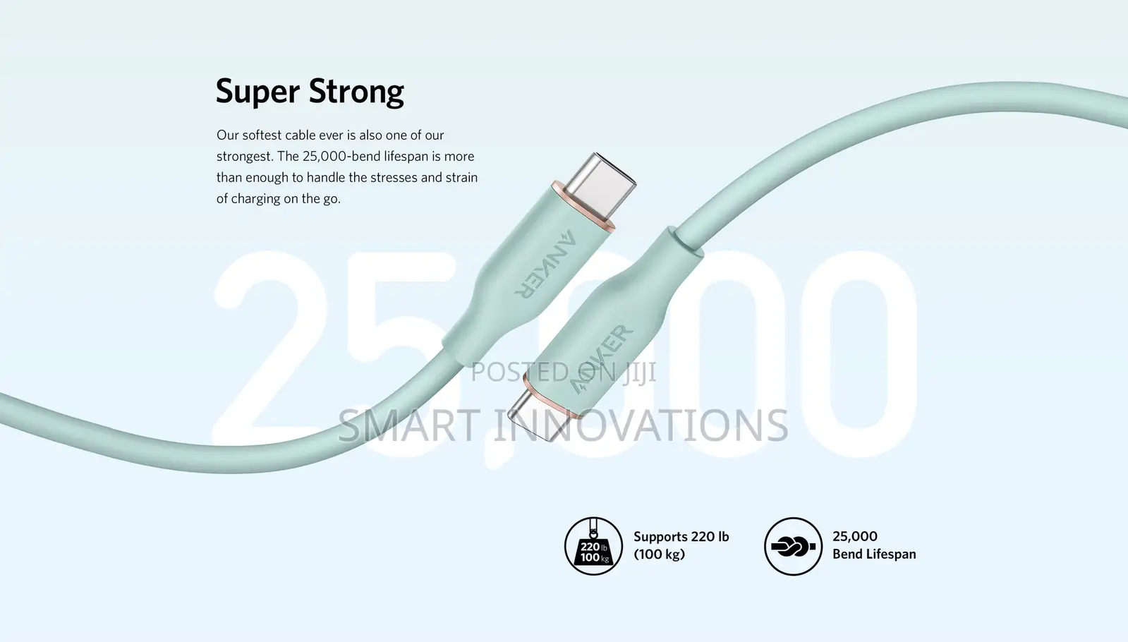 Anker 641 USB-C to Lightning Cable (Flow, 6 Ft Silicone)