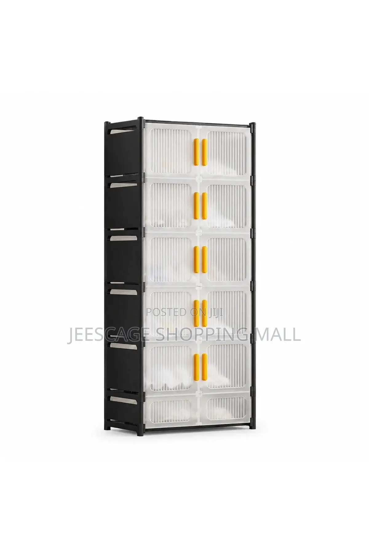 Modular Multi-Tier Storage Cabinet With Doors