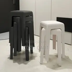 Cushioned Plastic Stool.