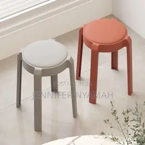 Cushioned Plastic Stool.
