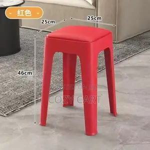 Cushioned Plastic Stool.