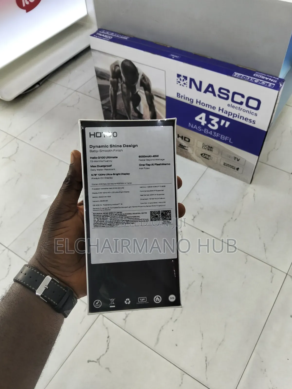New Infinix Hot 70 128 GB Black