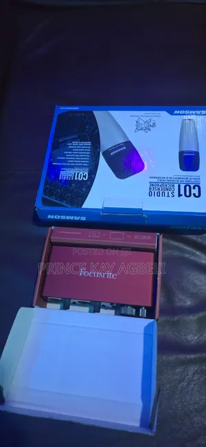 Focusrite 2i2 and Samson C01 Studio Mic