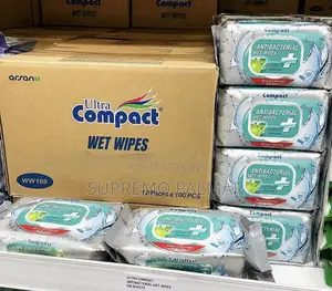 Ultra Compact Antibacterial Wet Wipes – 100 Sheets Per Pack
