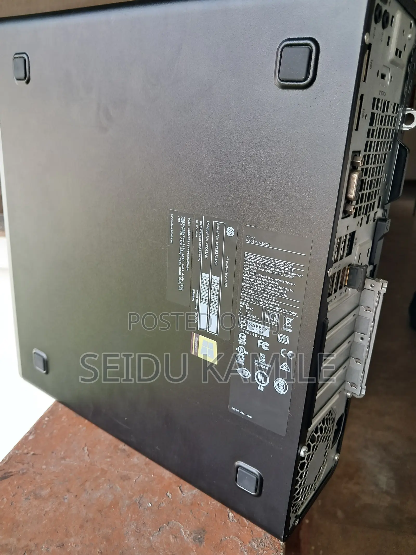HP Elitedesk 800 G3 SSF | Core I5 | 16gb Ram | System Unit