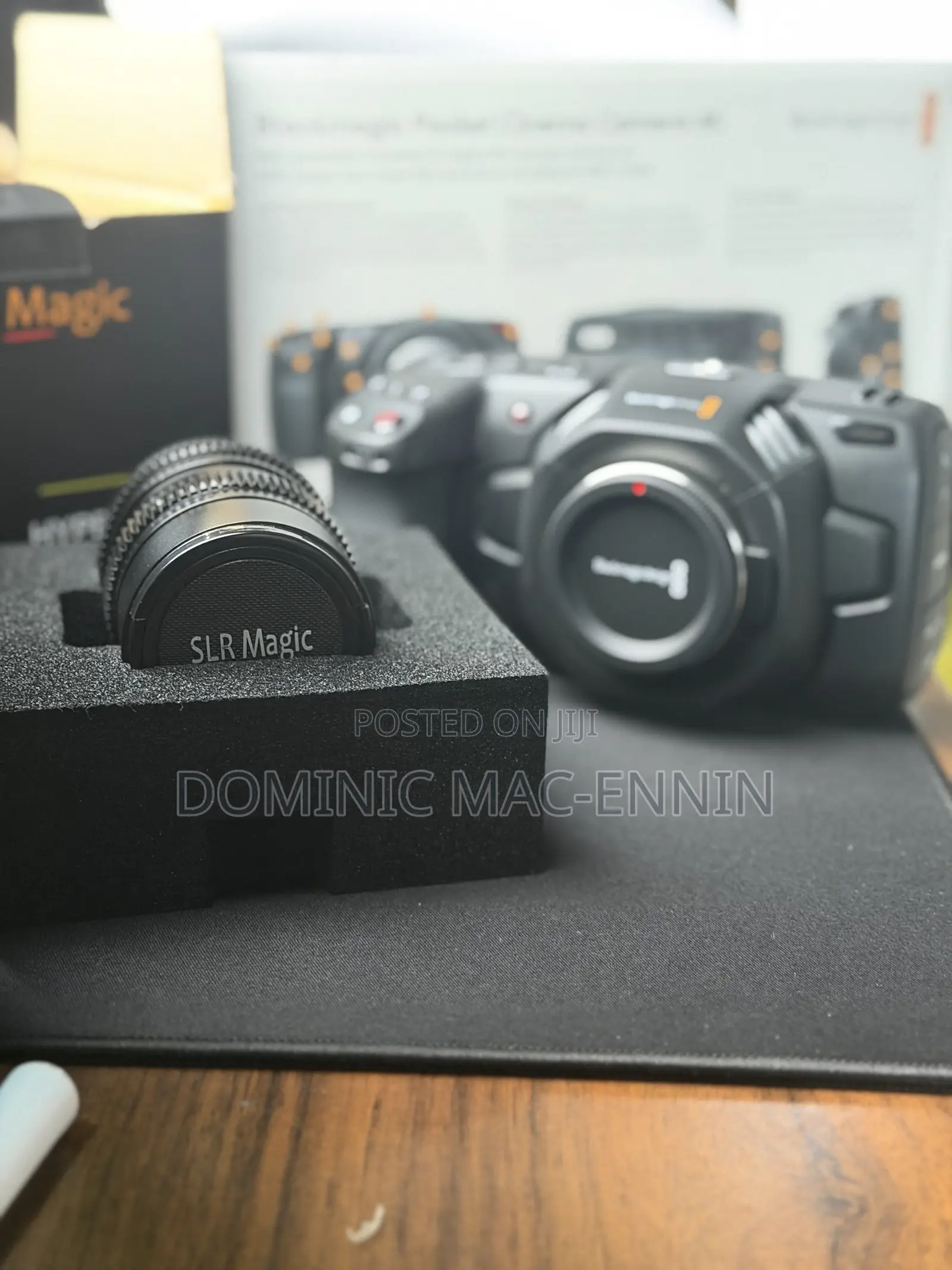 Black Magic Pocket Cinema Camera + SLR 25mm Lens + Media Kit