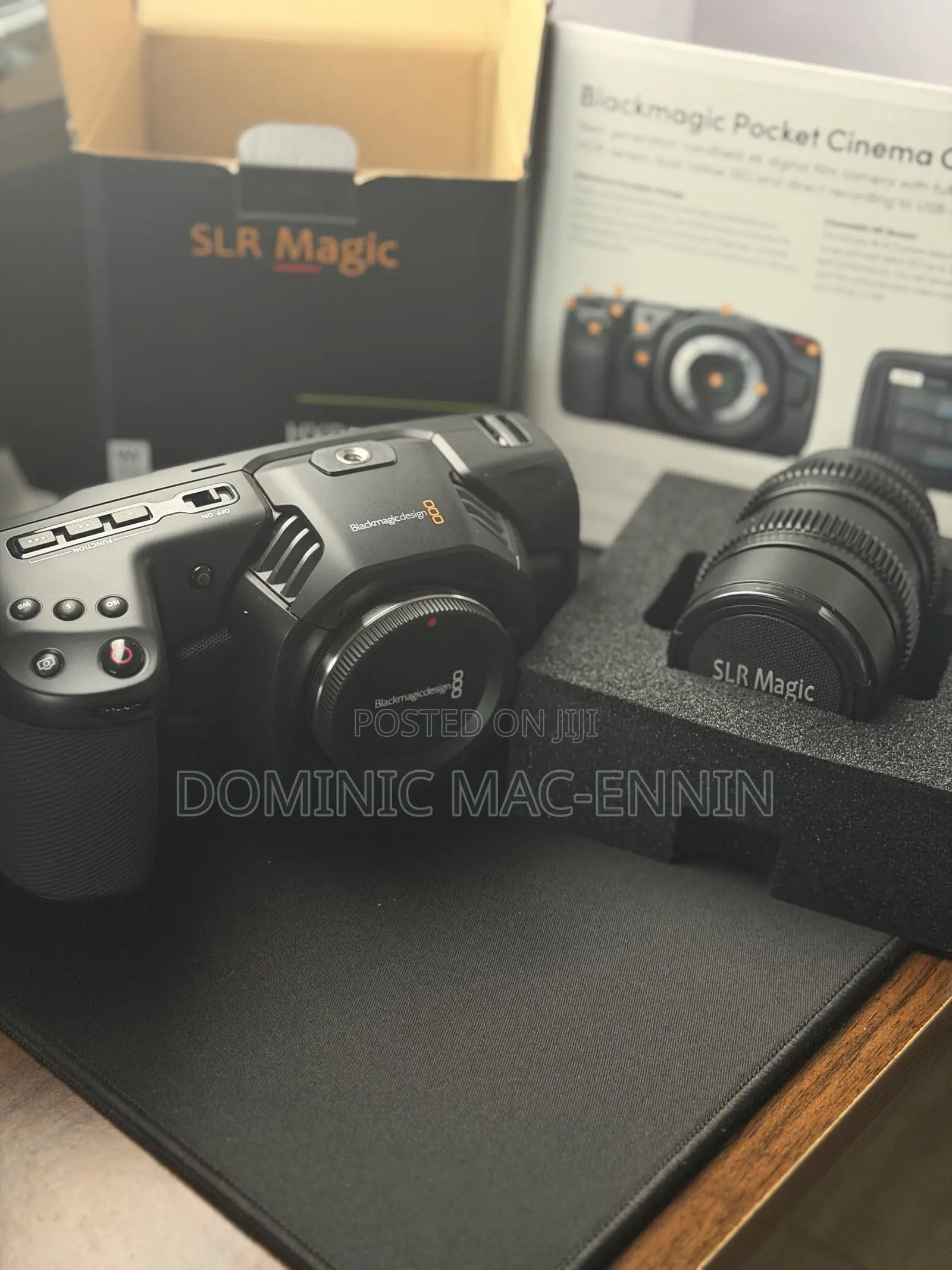 Black Magic Pocket Cinema Camera + SLR 25mm Lens + Media Kit