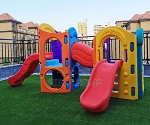 Kids Clubhouse With Climbing Tunnels With Slide Playhouse