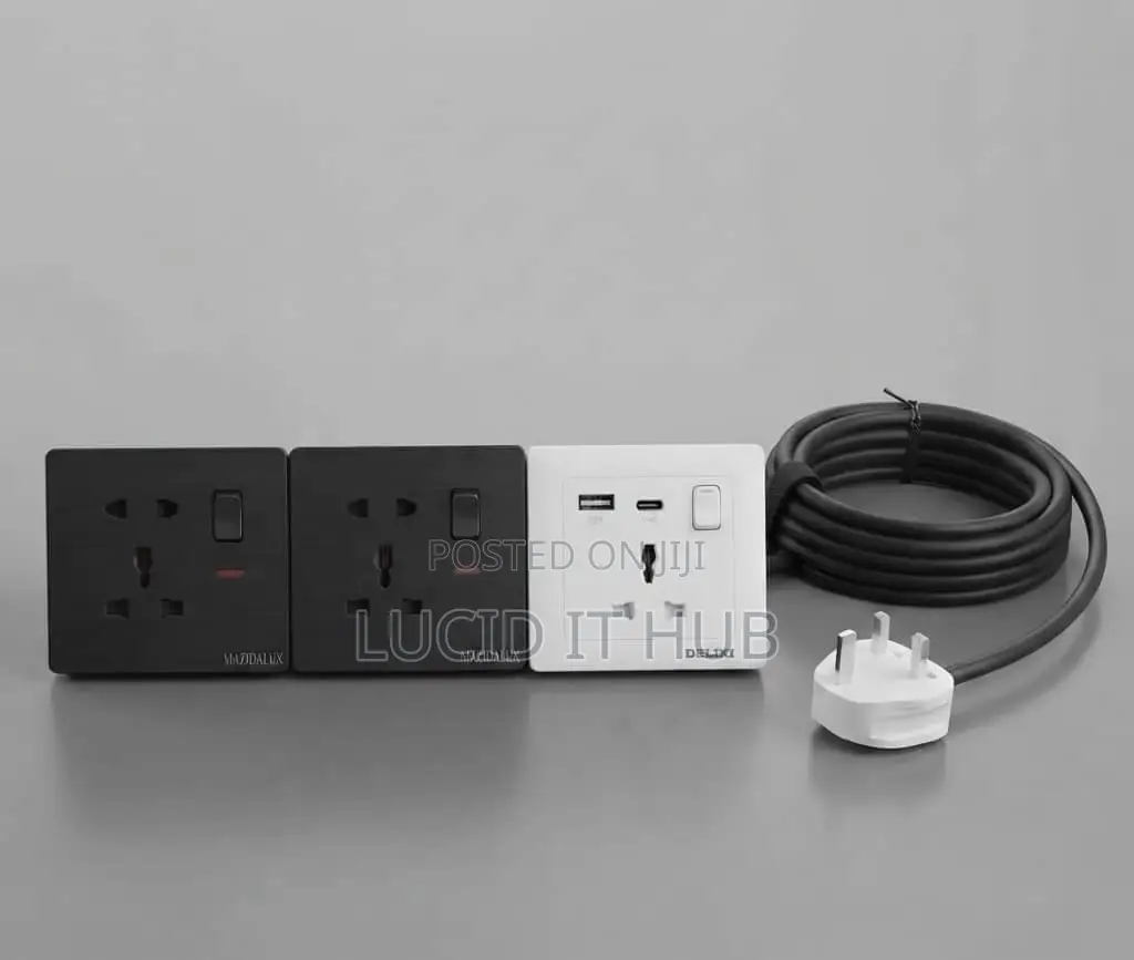 Quality Electrical Extension Board With Type C and USB Ports