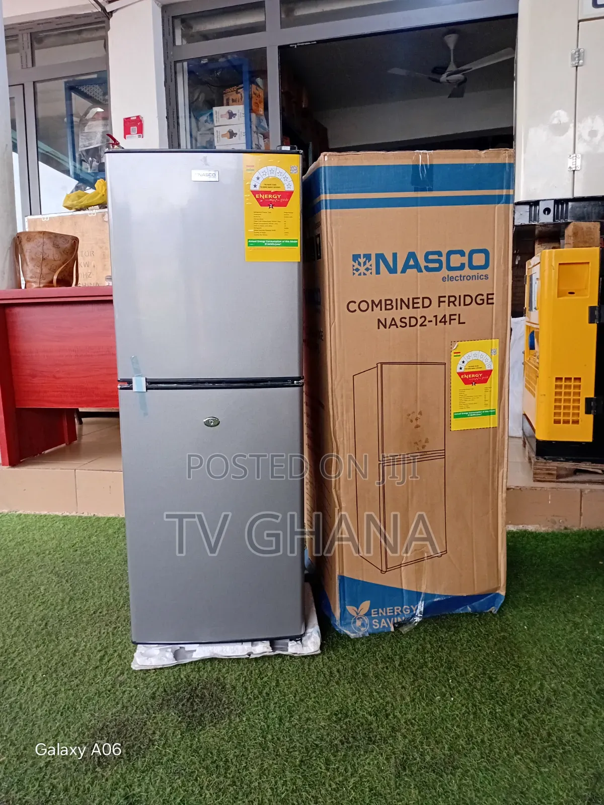 Compact Nasco 116L Double Door Fridge for Home Office116L