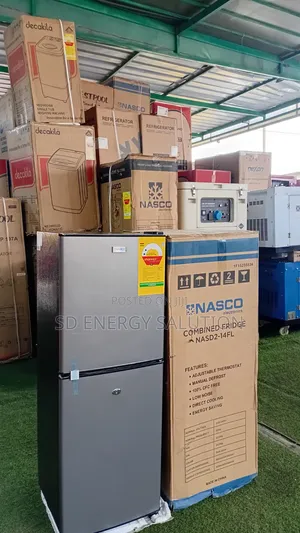 Nasco NASD2-14FL 116L Double Door Bottom Freezer Fridge