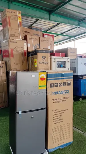 Nasco NASD2-14FL 116L Double Door Bottom Freezer Fridge