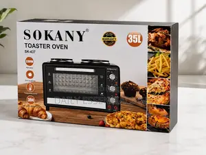 35L Sokany Countertop Oven With Twin Hot Plates Timer