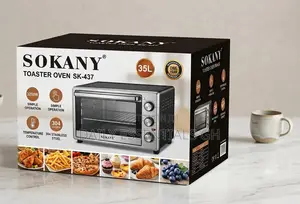 35L Sokany Countertop Oven With Twin Hot Plates Timer
