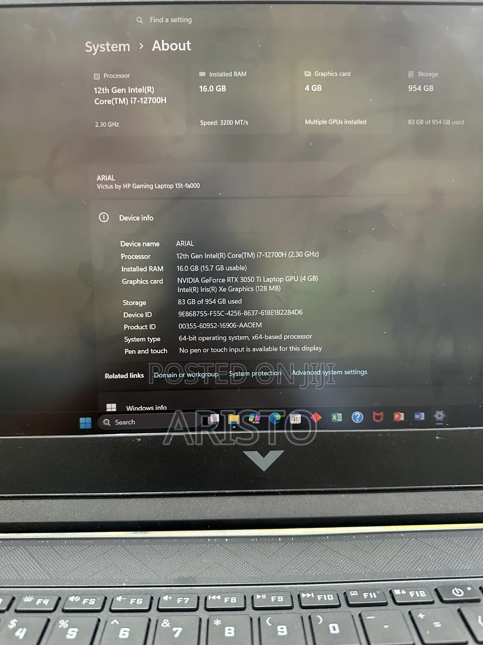 Laptop HP Victus 16 16GB Intel Core i7 HDD+SSD 1T