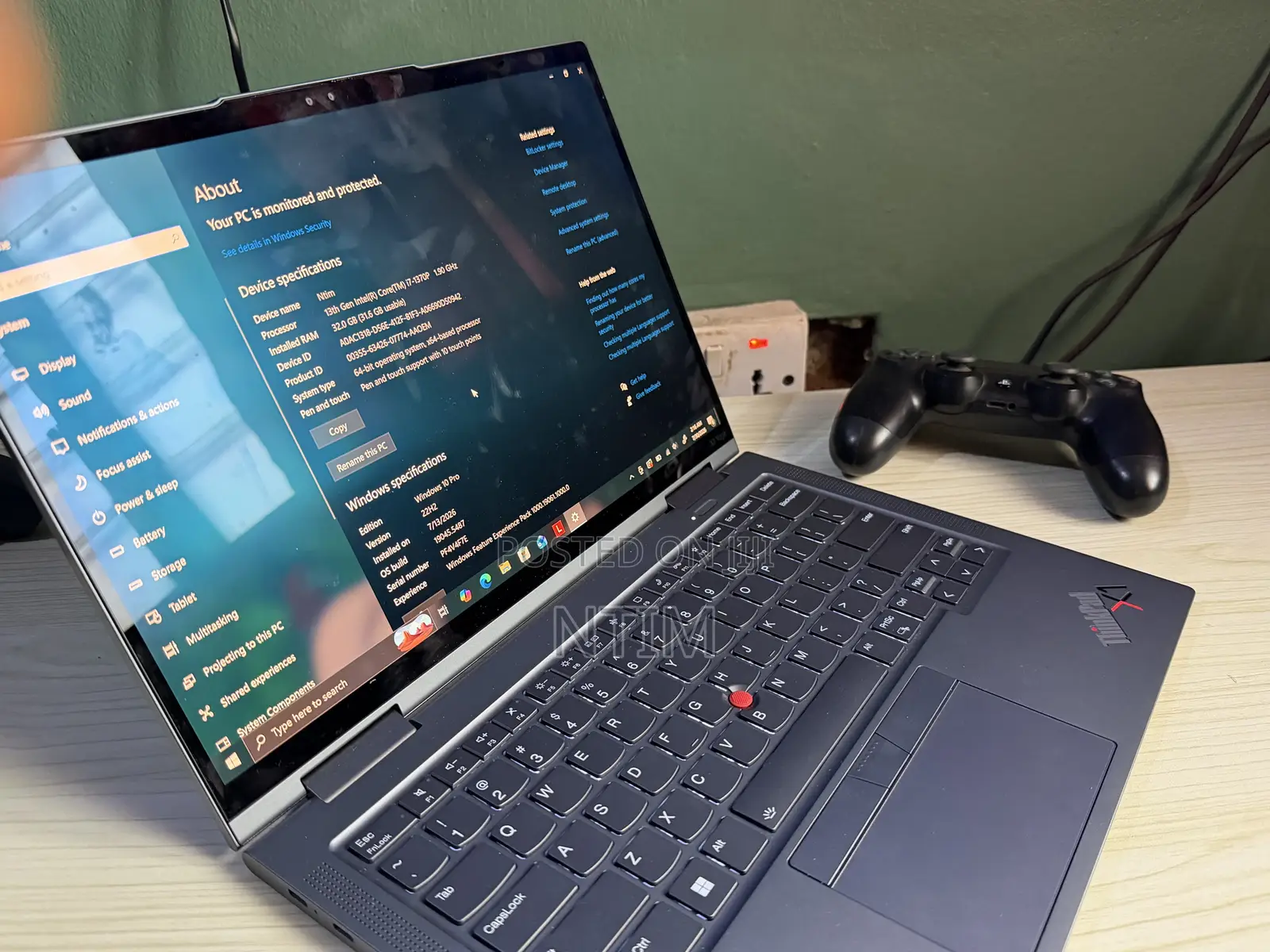 Laptop Lenovo ThinkPad X1 Yoga 32GB Intel Core i7 eMMC 1T