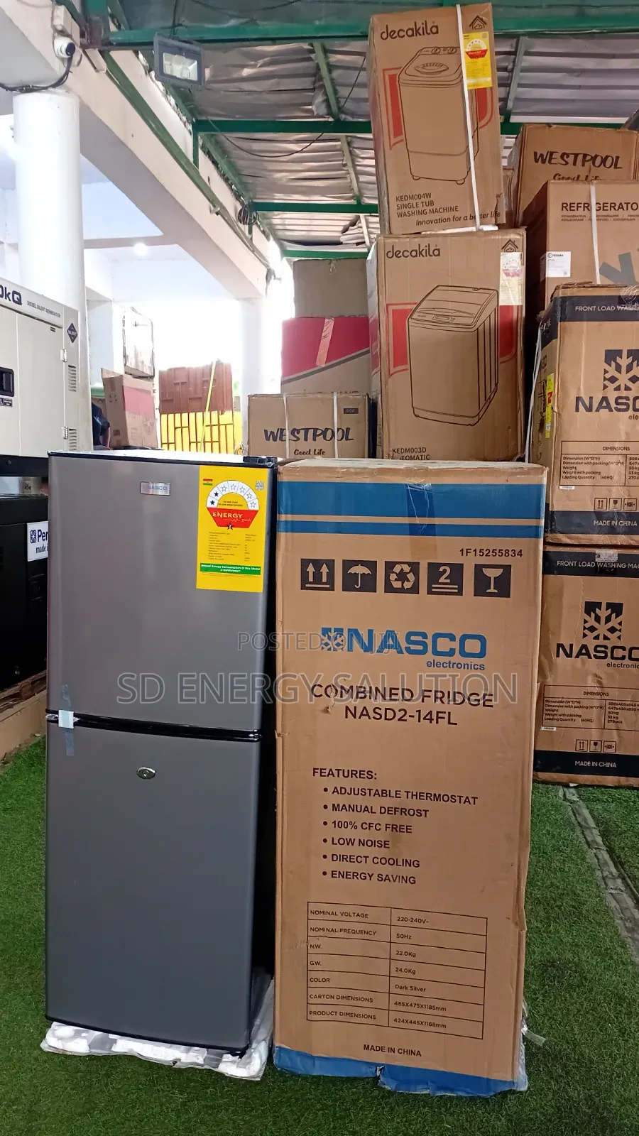 Nasco 158L Refrigerator – Fast Cooling Low Noise
