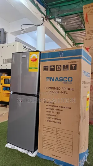 Nasco Double Door Fridge 158L – Lock Key Included