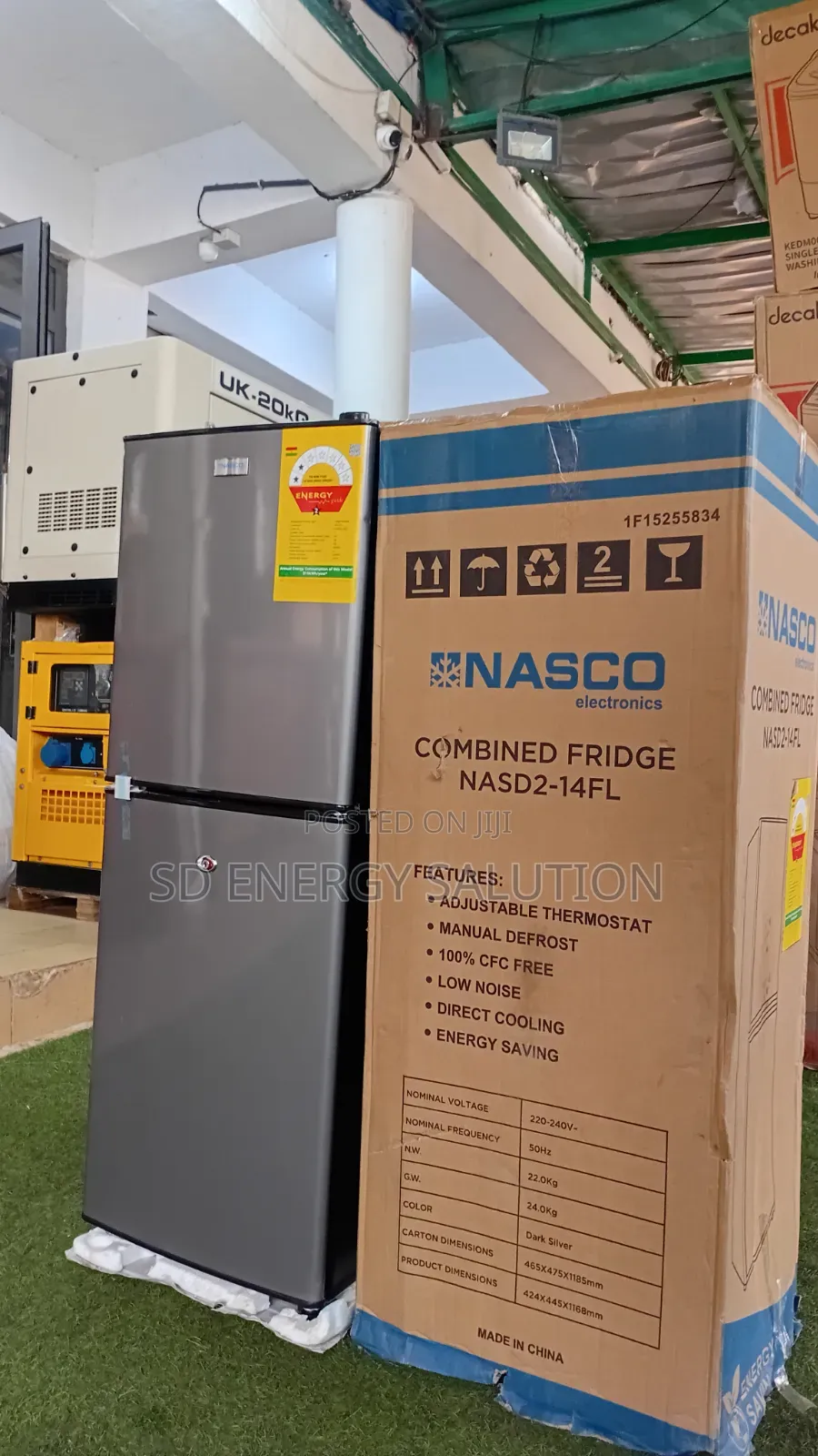 Nasco NASD2-20FL Fridge – Spacious 158L Capacity