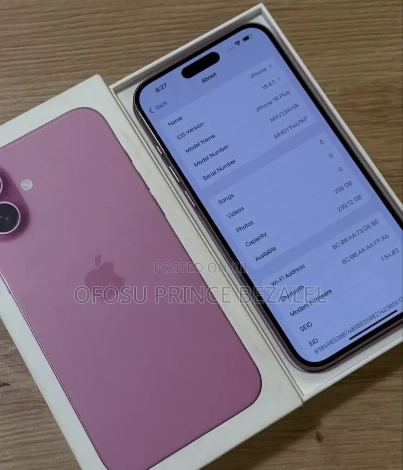 Apple iPhone 16 Plus 256 GB Pink