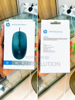 Brand New HP M10 Wired USB Optical Mouse for Laptop Desktop
