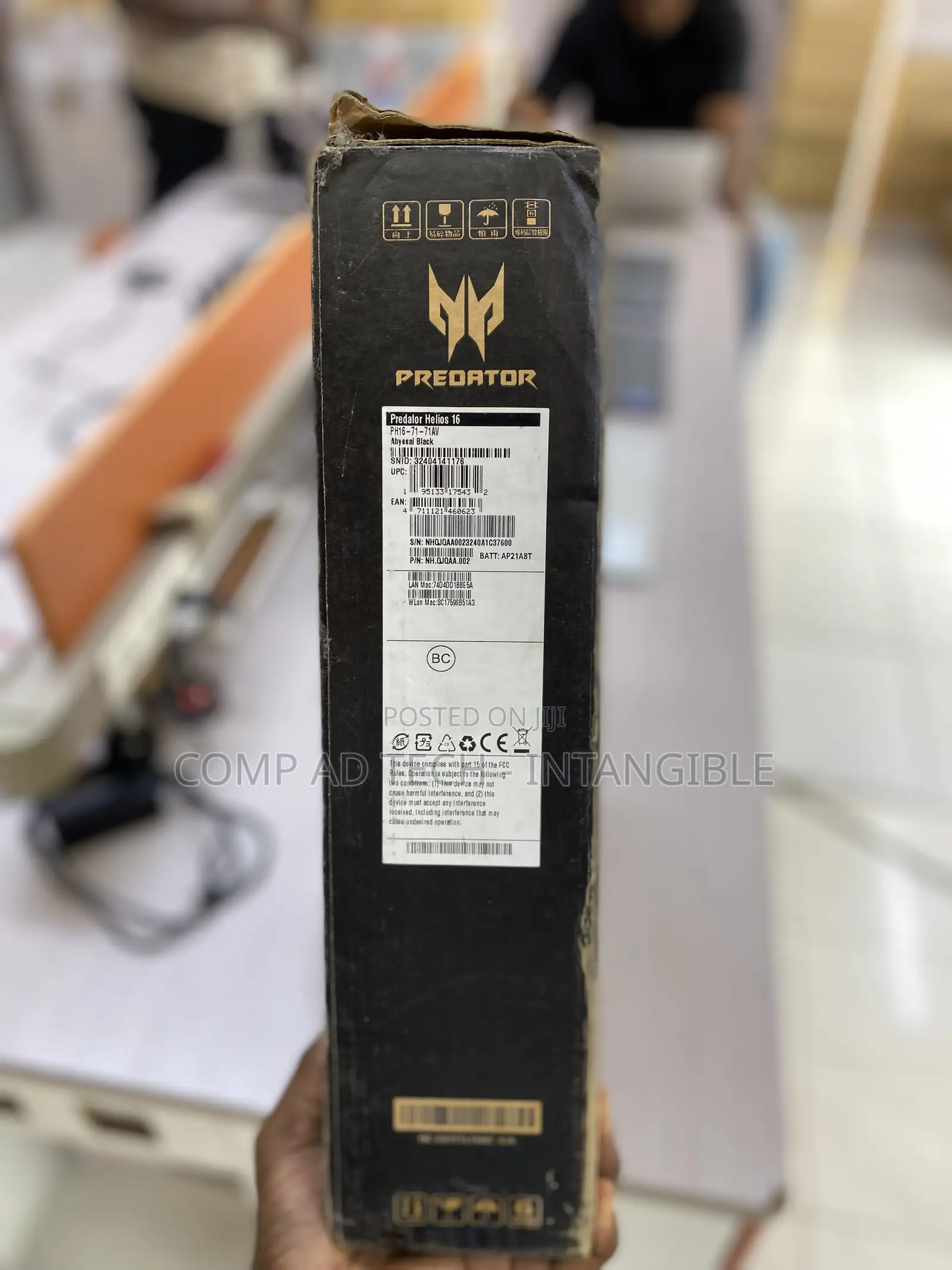 New Laptop Acer Predator Helios 16 16GB Intel Core i7 SSD 1T