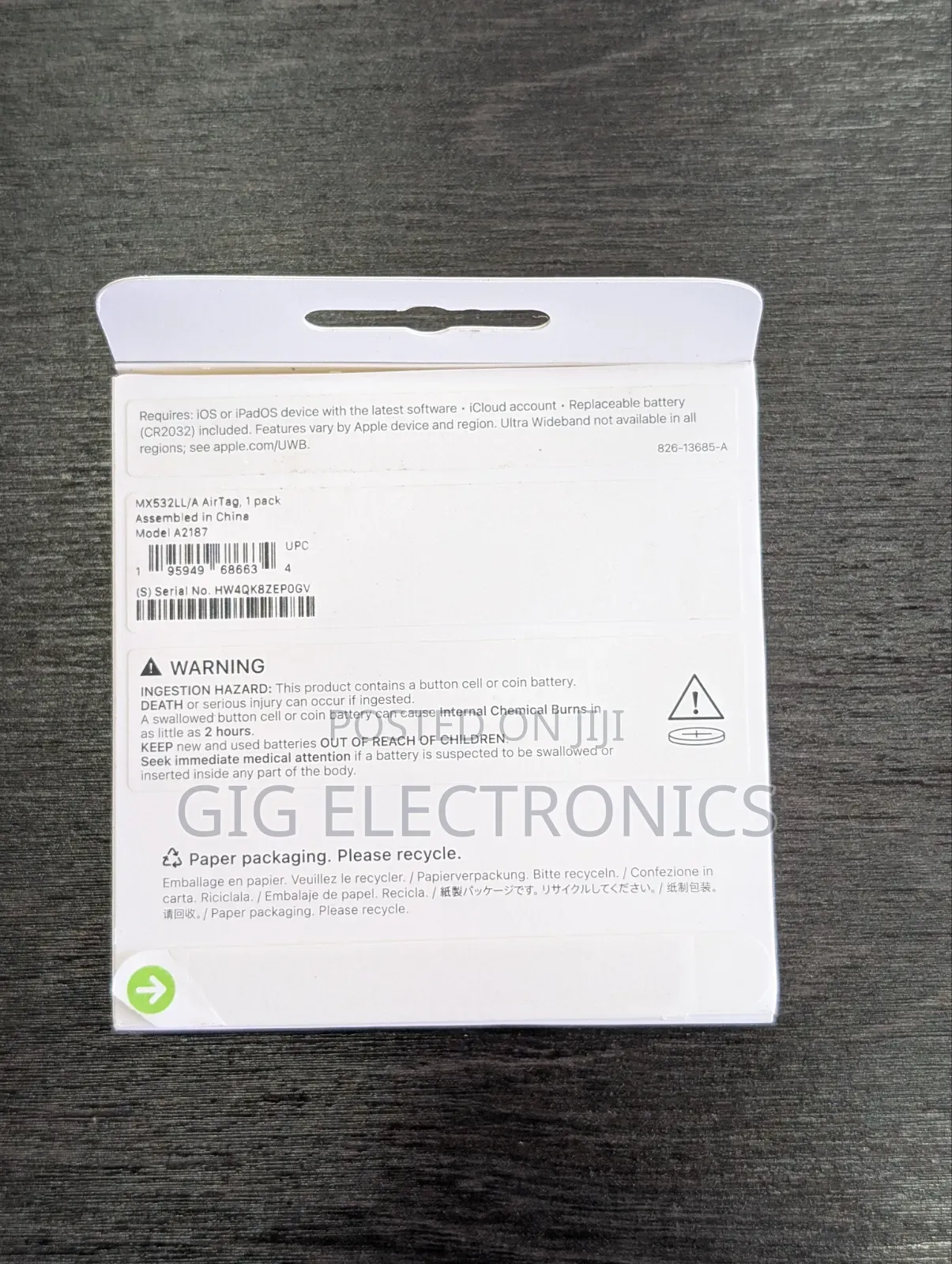 Apple AirTag 1 Pack (1st Generation)