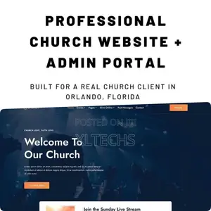 Church Website Design Development Services in Ghana