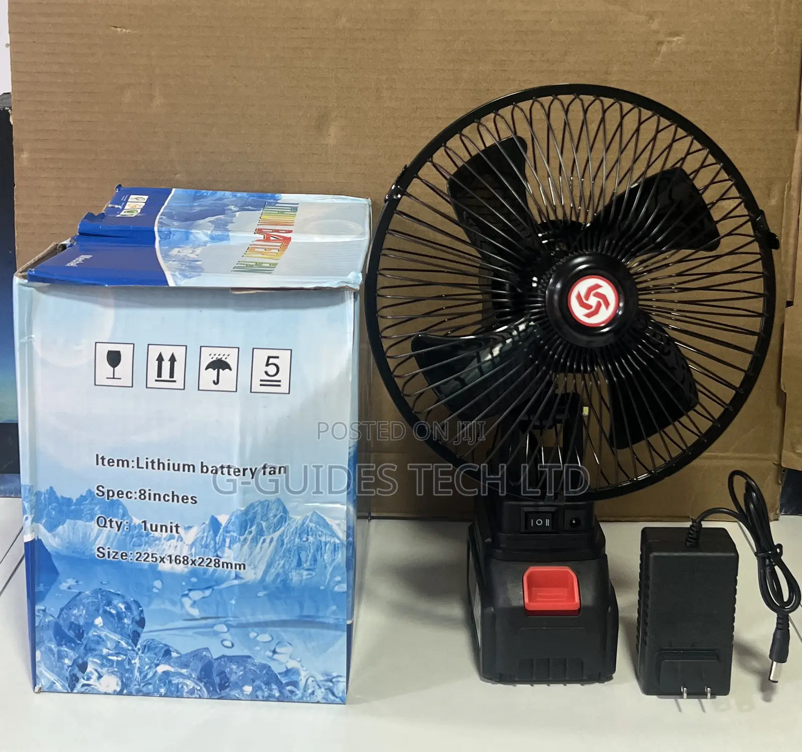 Mechel 21V Cordless Lithium Battery Fan, 21V Wireless Rechargeable Fan