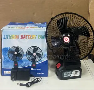 Mechel 21V Cordless Lithium Battery Fan, 21V Wireless Rechargeable Fan