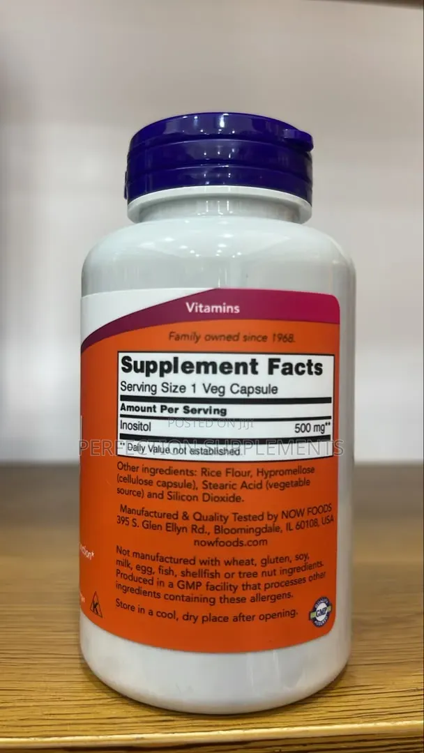 NOW Inositol 500 Mg Veg Capsules