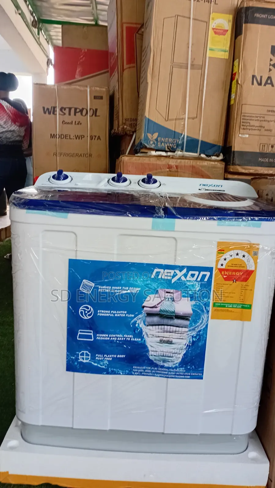 Nasco 7KG Washing Machine – Compact, Quiet Efficient