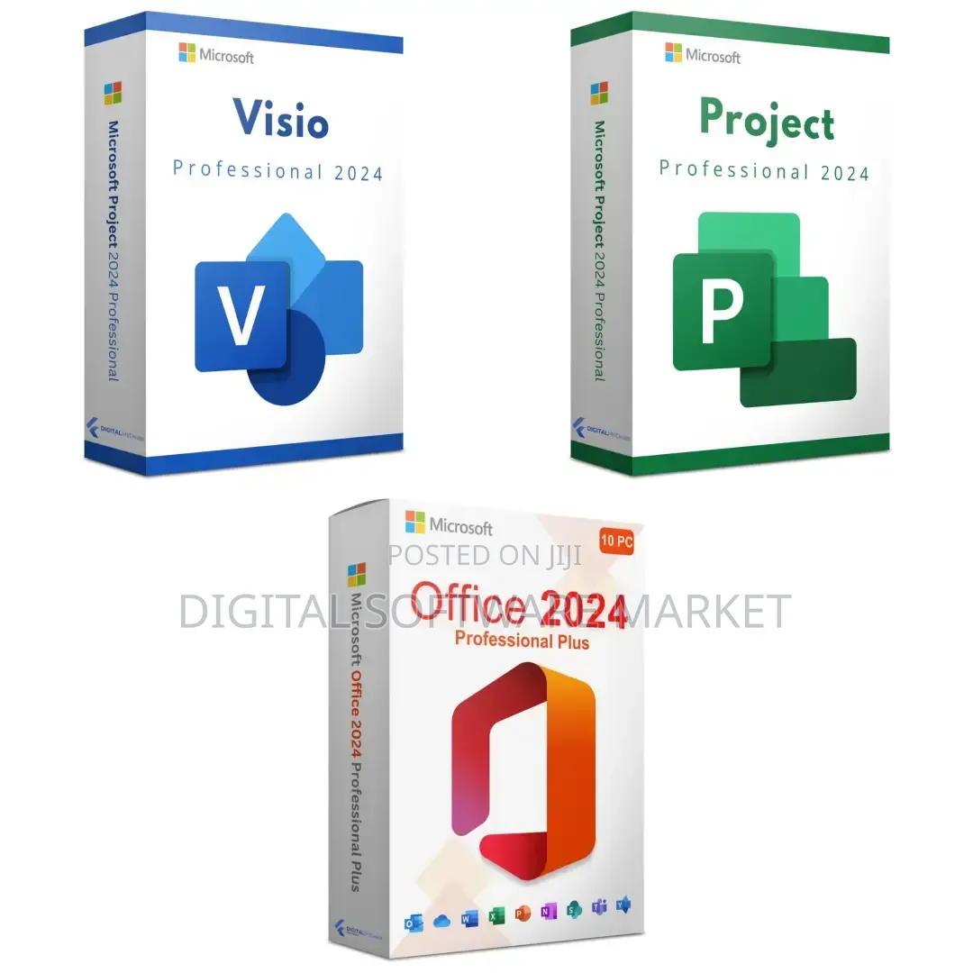 Microsoft Office 2024 ProPlus+Visio Pro+Project Lifetime Licenses(1PC)