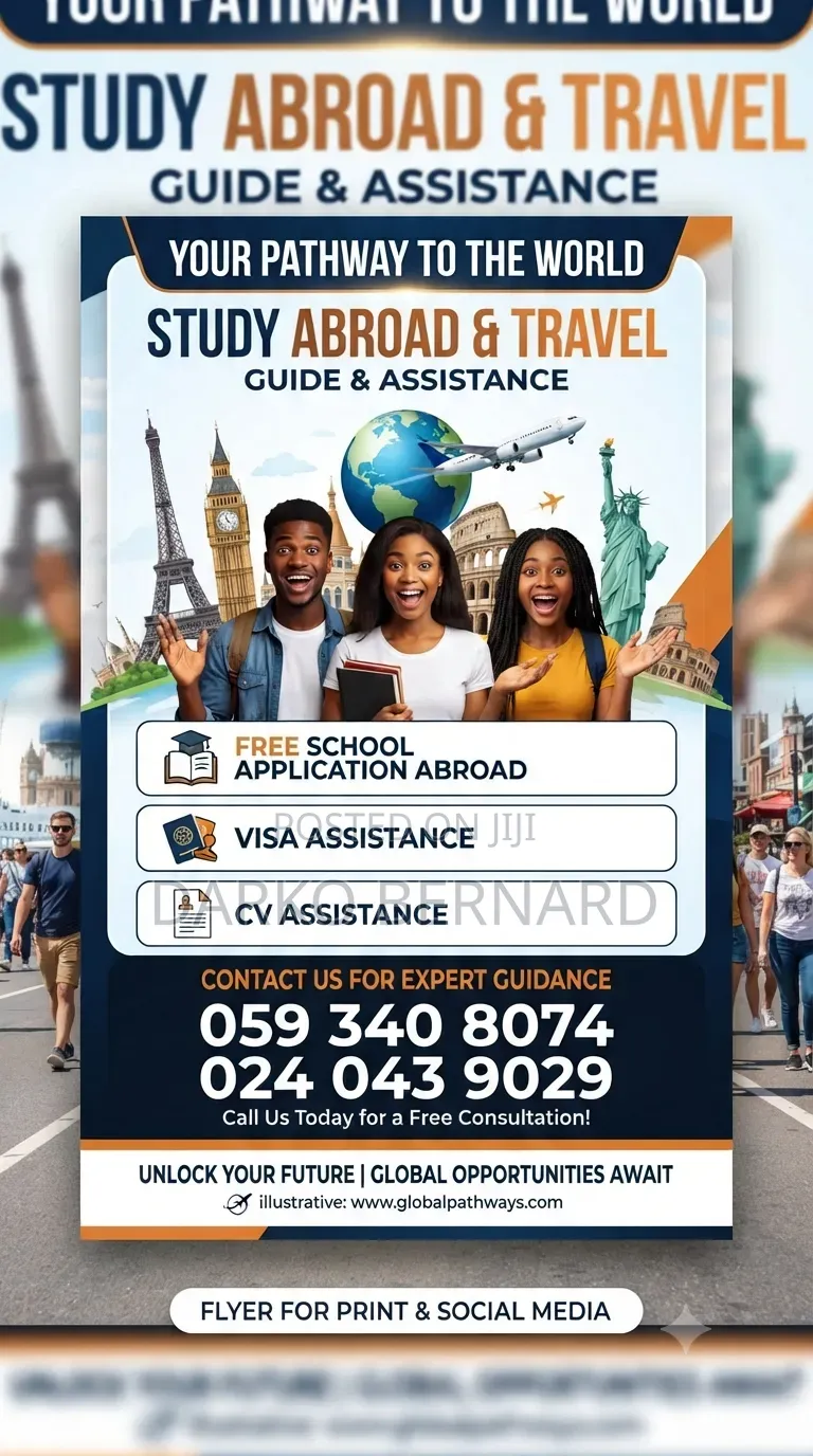 Travel and Study With Us. Free School Application