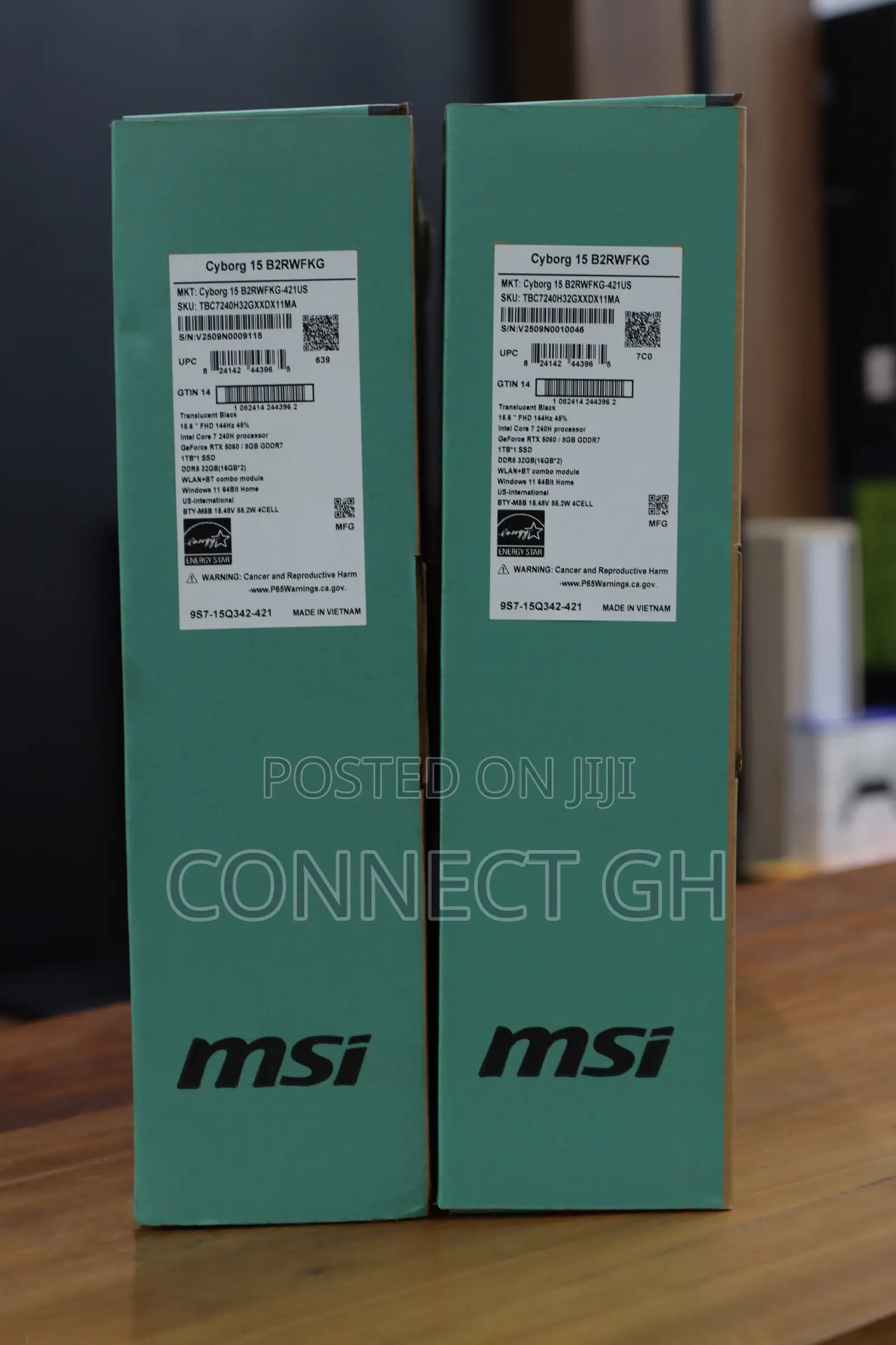 New Laptop MSI Cyborg 15 32GB Intel Core i7 SSD 1T