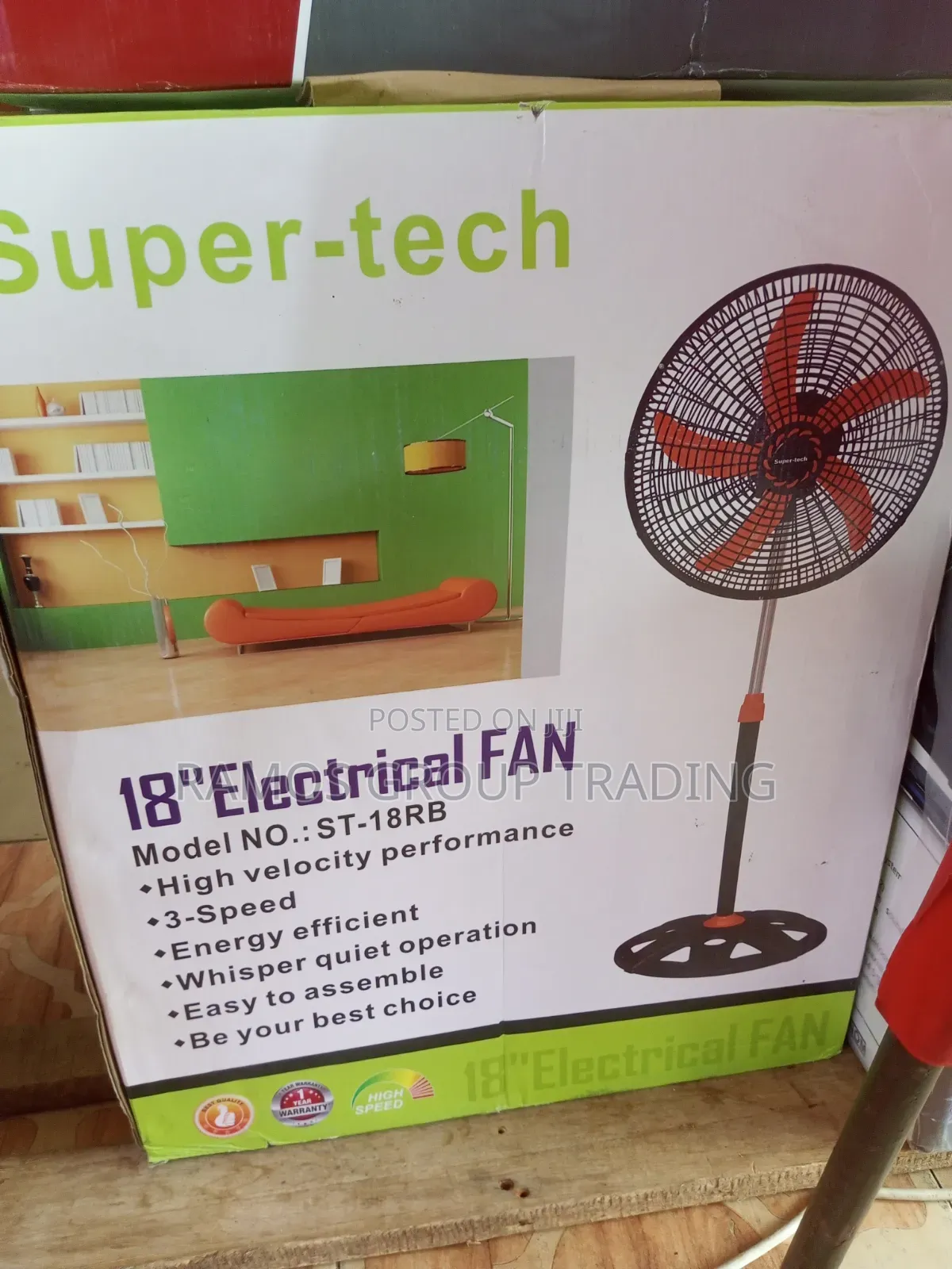 18" Standing Fan