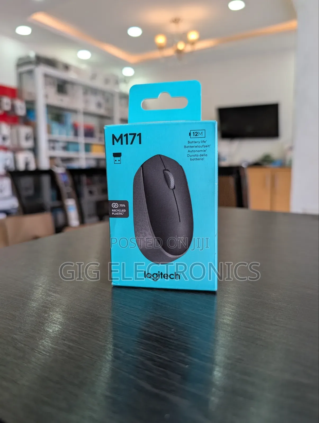 Logitech M171 Wireless Mouse (Black)
