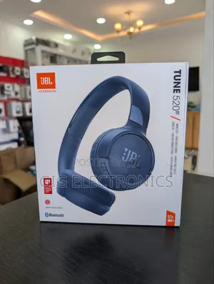 JBL Tune 520BT Wireless on-Ear Headphones (Blue)
