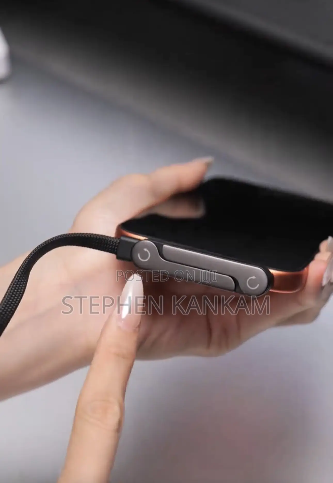 240W USB-C Fast Charging Cable With Foldable Phone Stand
