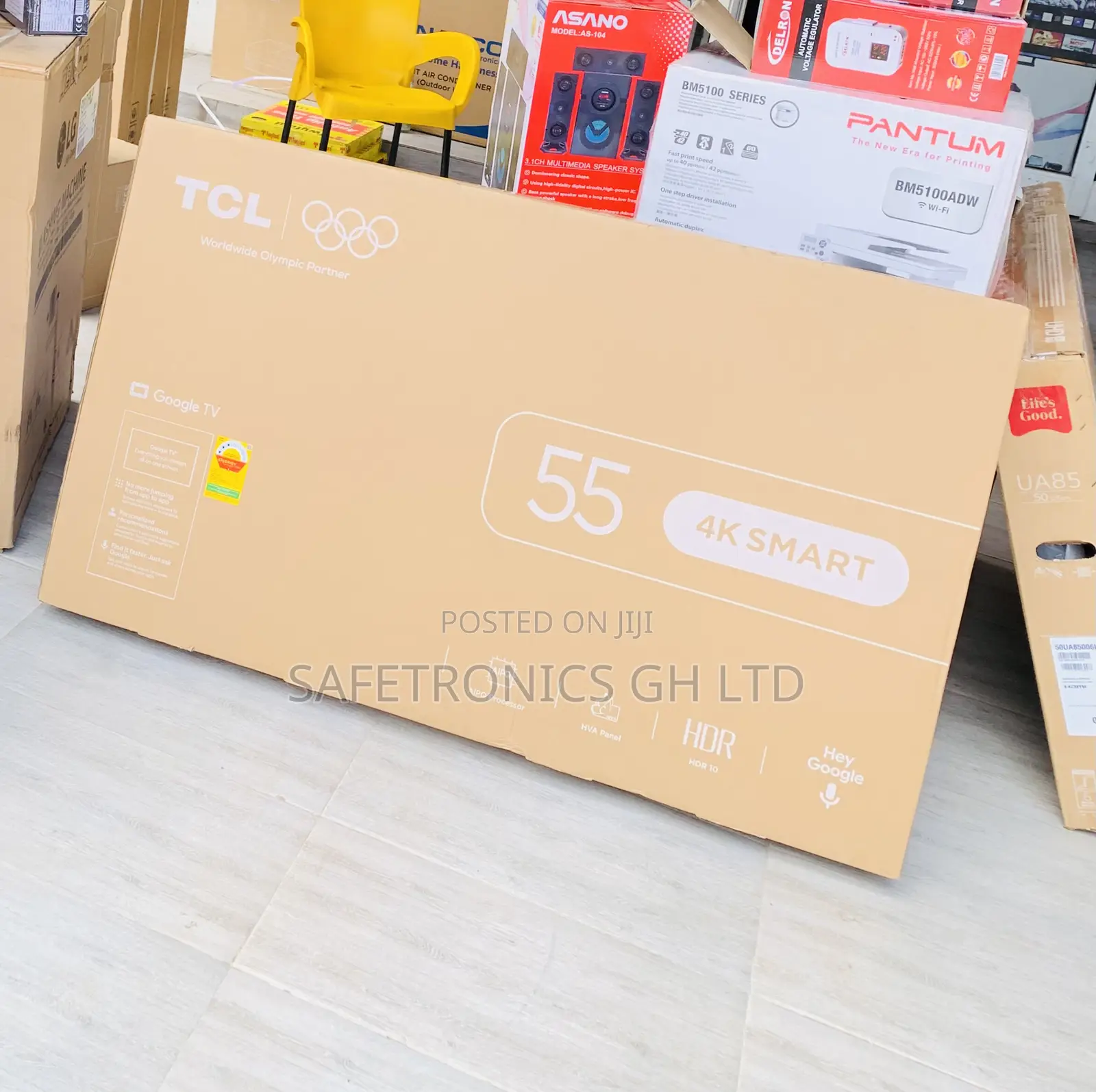 Lastest Sleek TCL 55′′ UHD Smart Android Television
