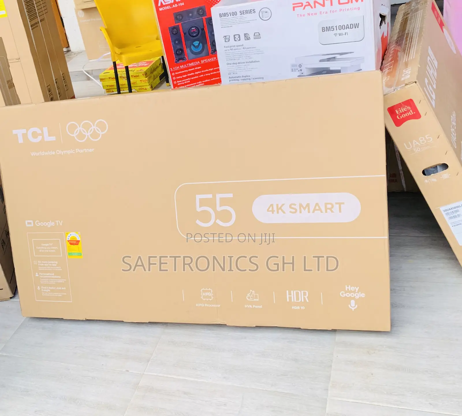 Classic Good TCL 55′′ UHD Smart Android Television
