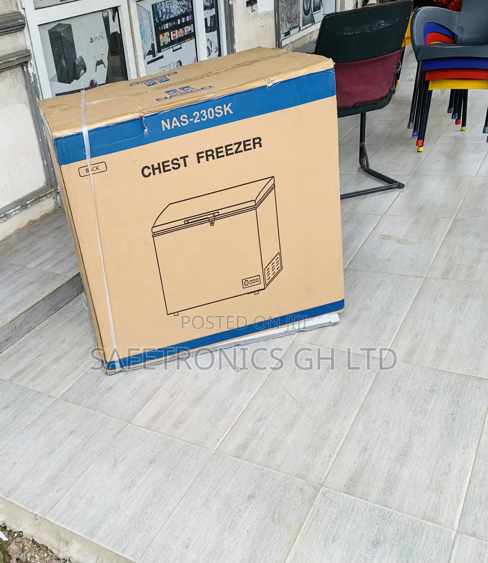 Elegant Nasco 195l Nas-230sk Chest Freezer Silver
