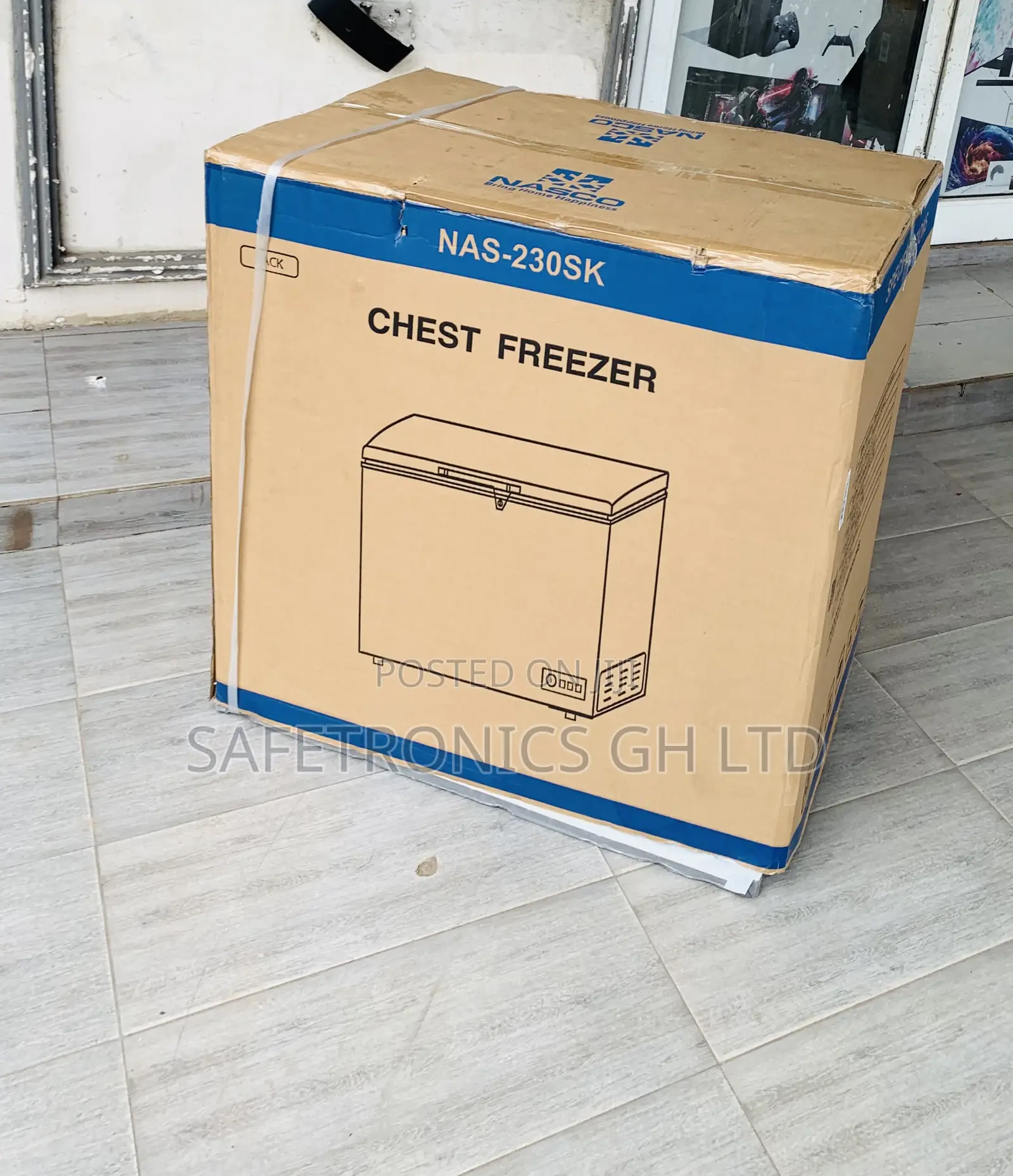 Extremely Durable Nasco 195l Nas-230sk Chest Freezer Silver
