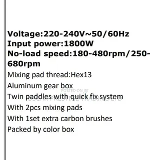 Mixer 1800w