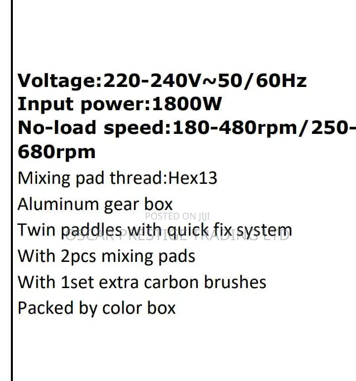 Mixer 1800w